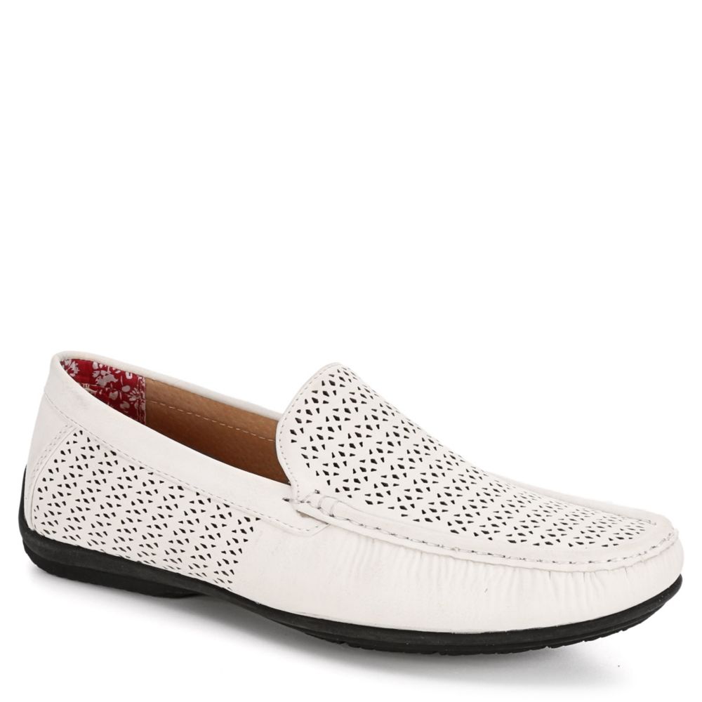 stacy adams white loafers