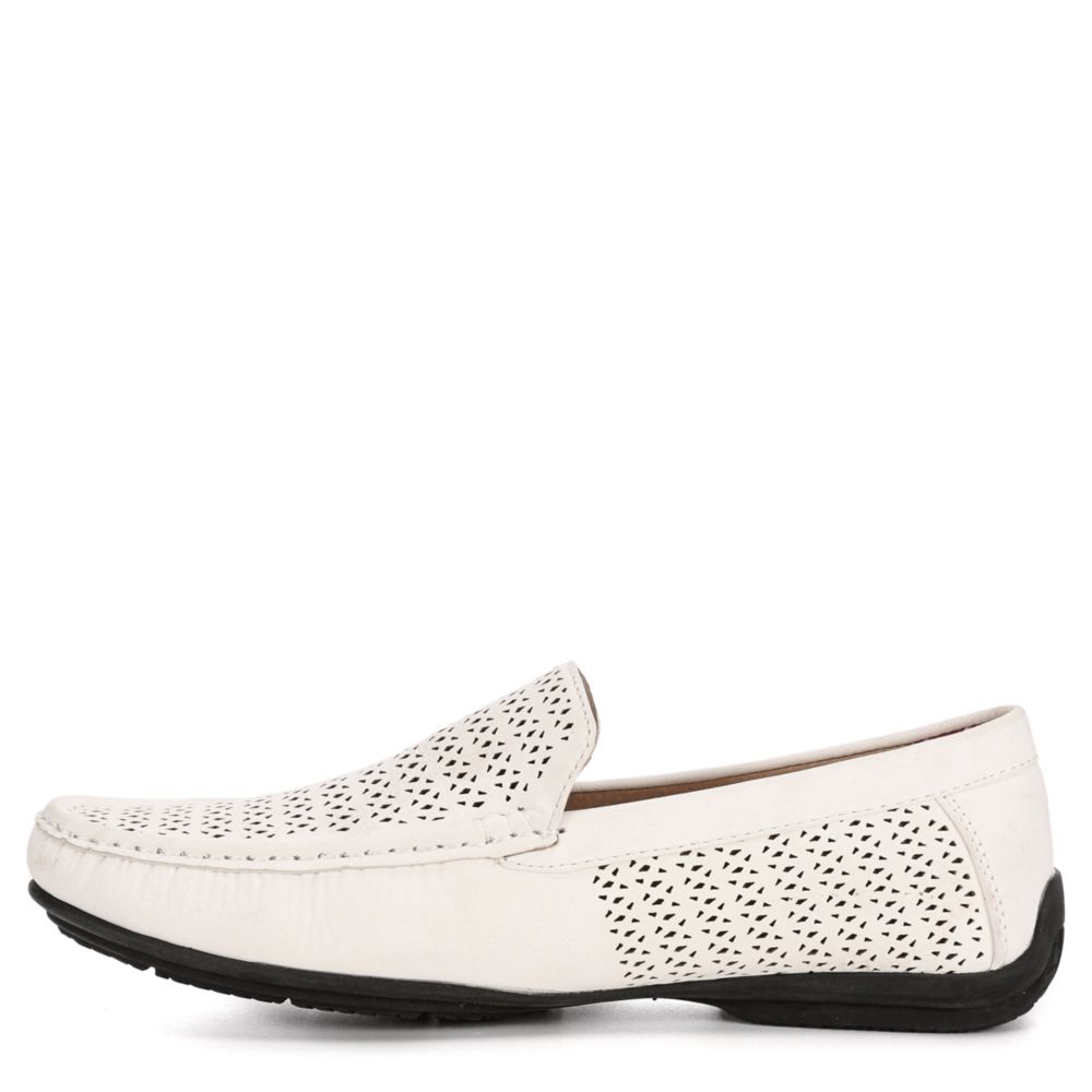 STACY ADAMS Mens Cicero Loafer - WHITE