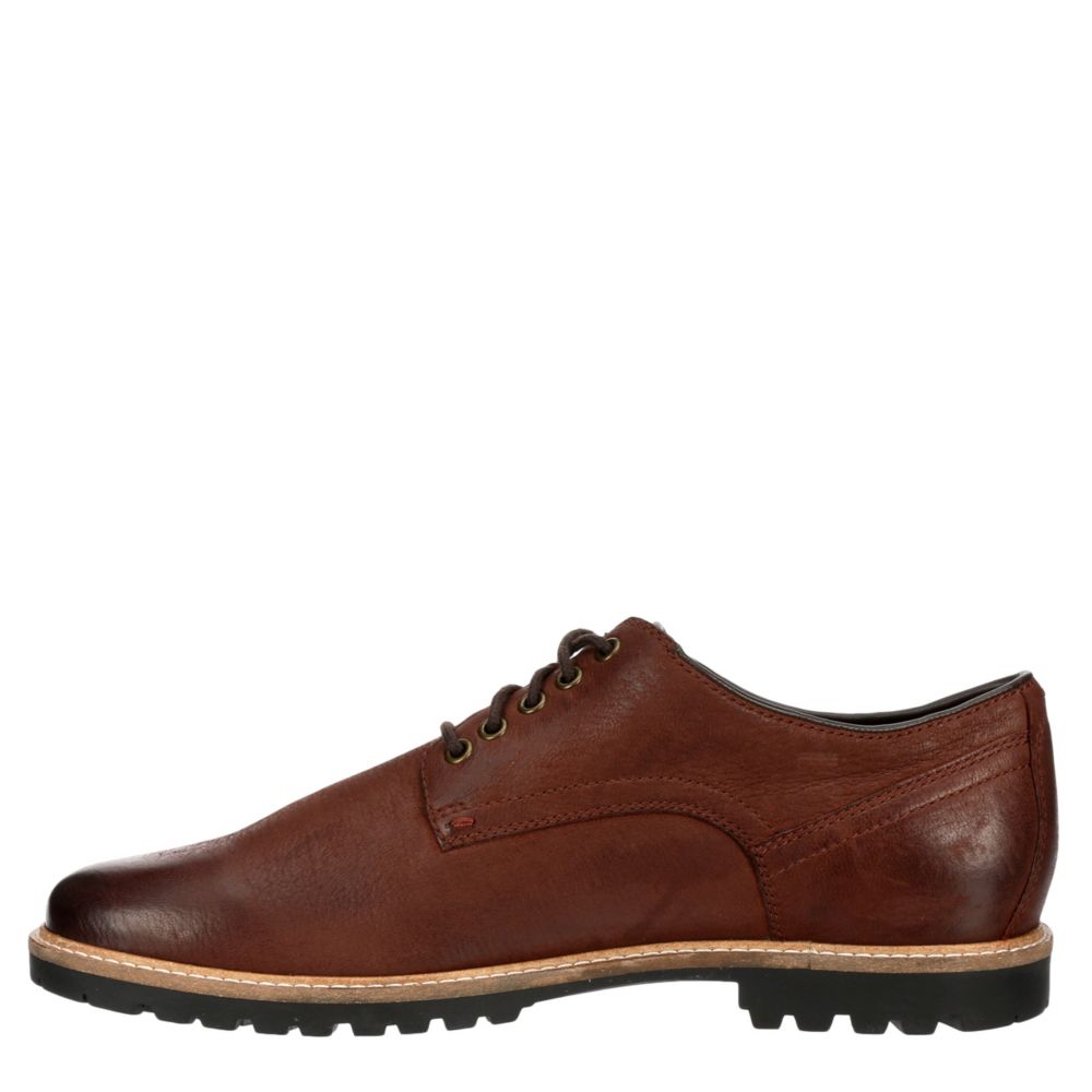 COLE HAAN Mens Nathan Plain Oxford - DARK TAN
