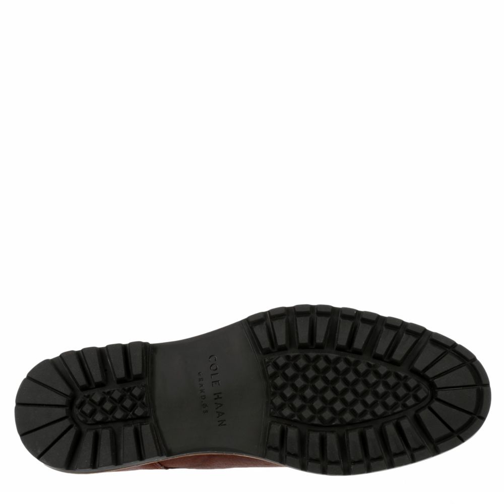 COLE HAAN Mens Nathan Plain Oxford - DARK TAN