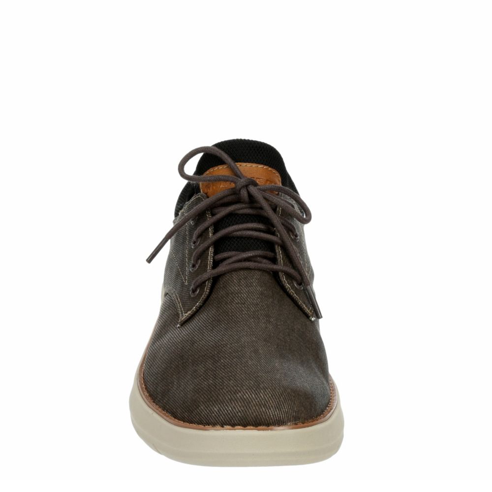 SKECHERS Mens Doveno-reson Oxford - DARK BROWN