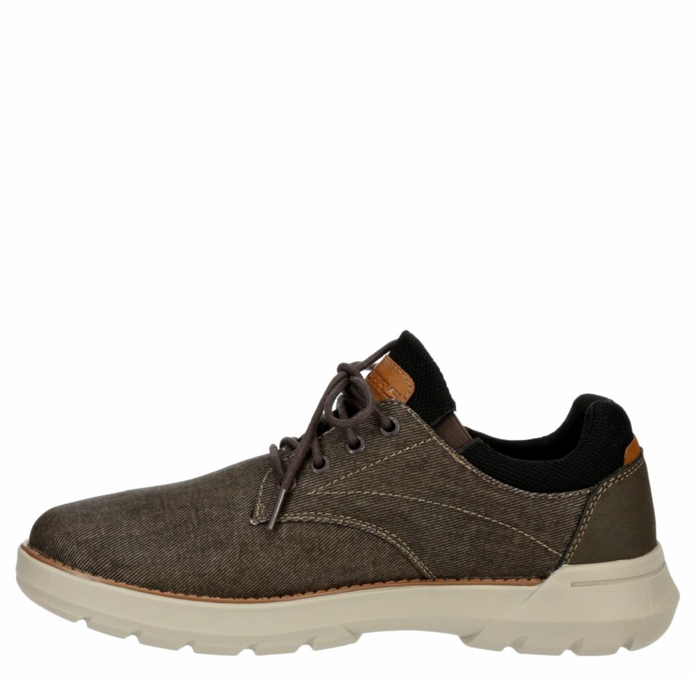 SKECHERS Mens Doveno-reson Oxford - DARK BROWN