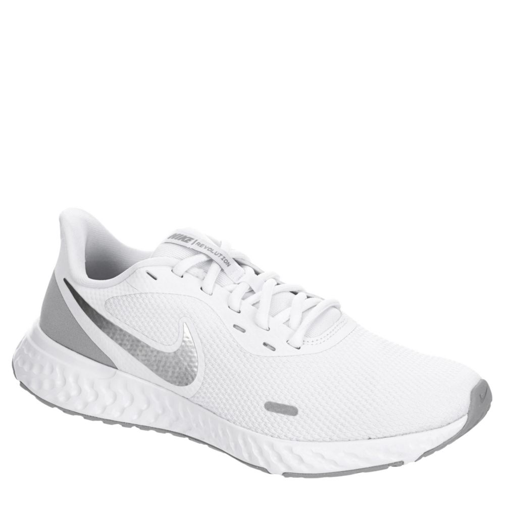 womens all white nike running shoes
