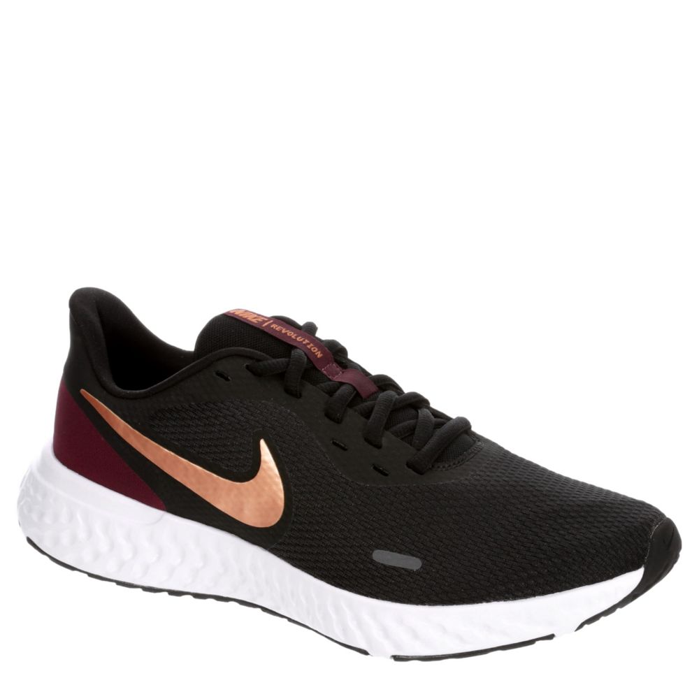 burgundy athletic shoes