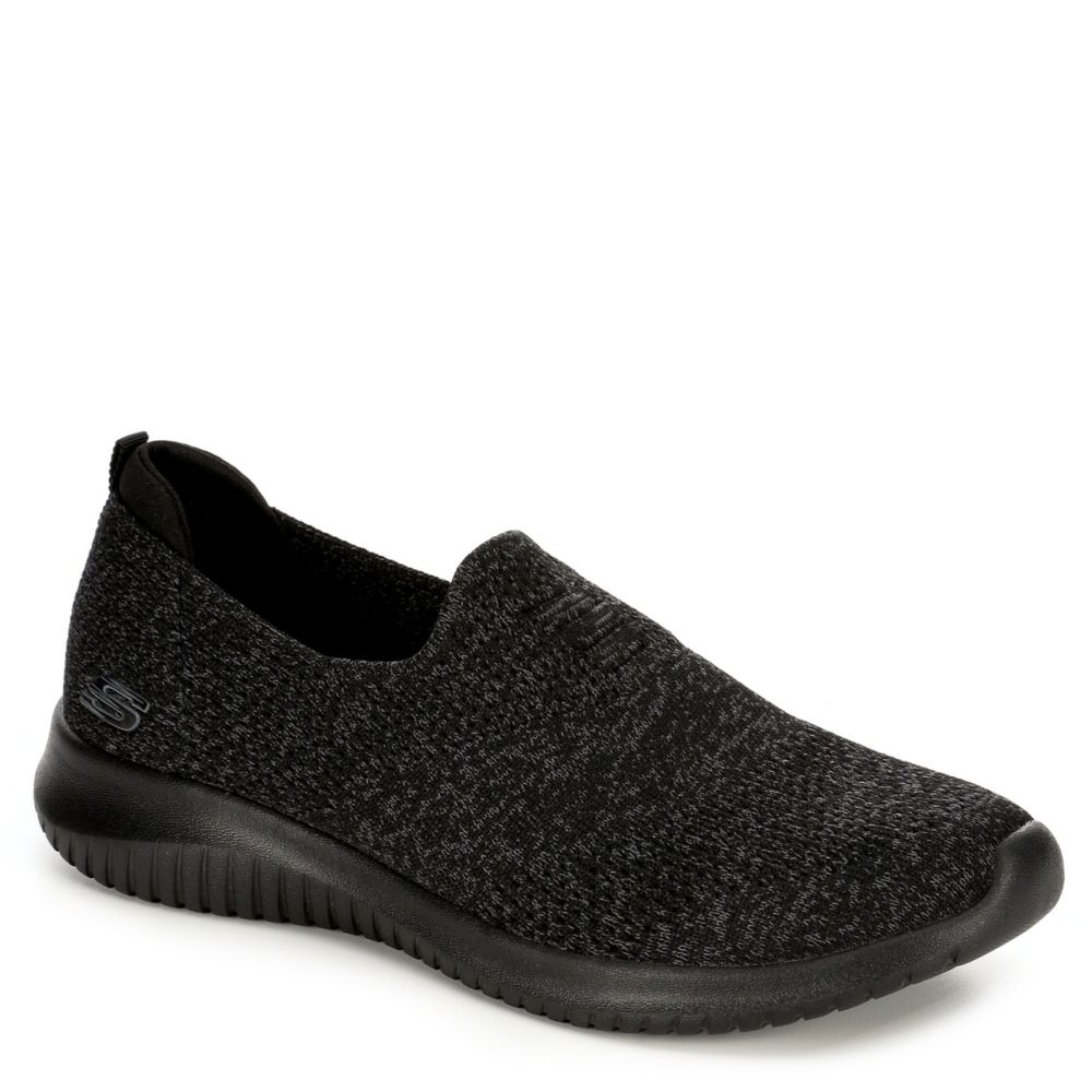 SKECHERS Womens Ultra Flex Harmonious Sneaker - BLACK