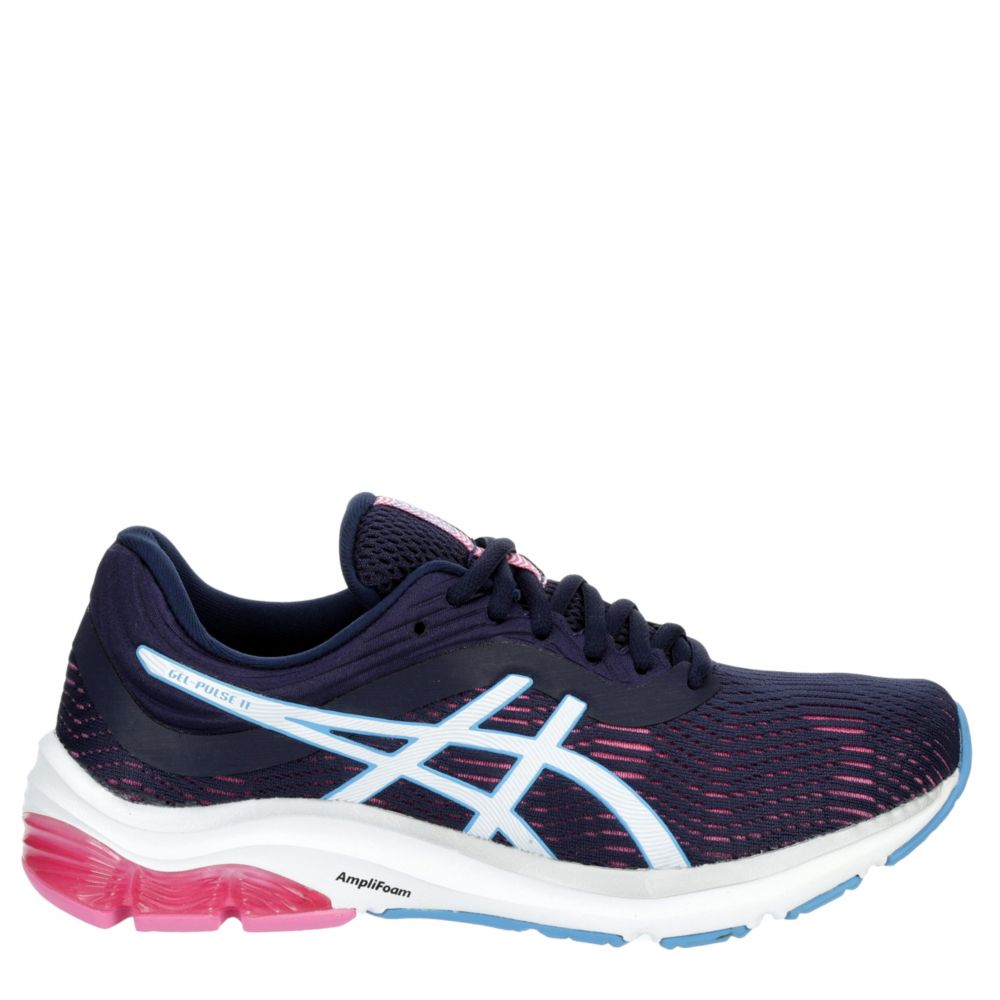 navy asics womens