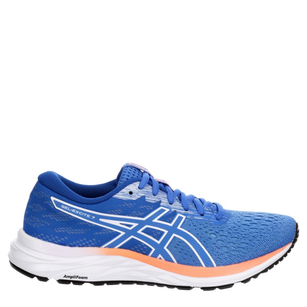 asics womens running shoes blue