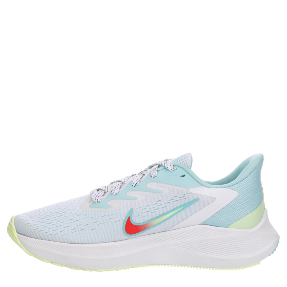 NIKE Womens Zoom Winflo 7 Running Shoe - WHITE