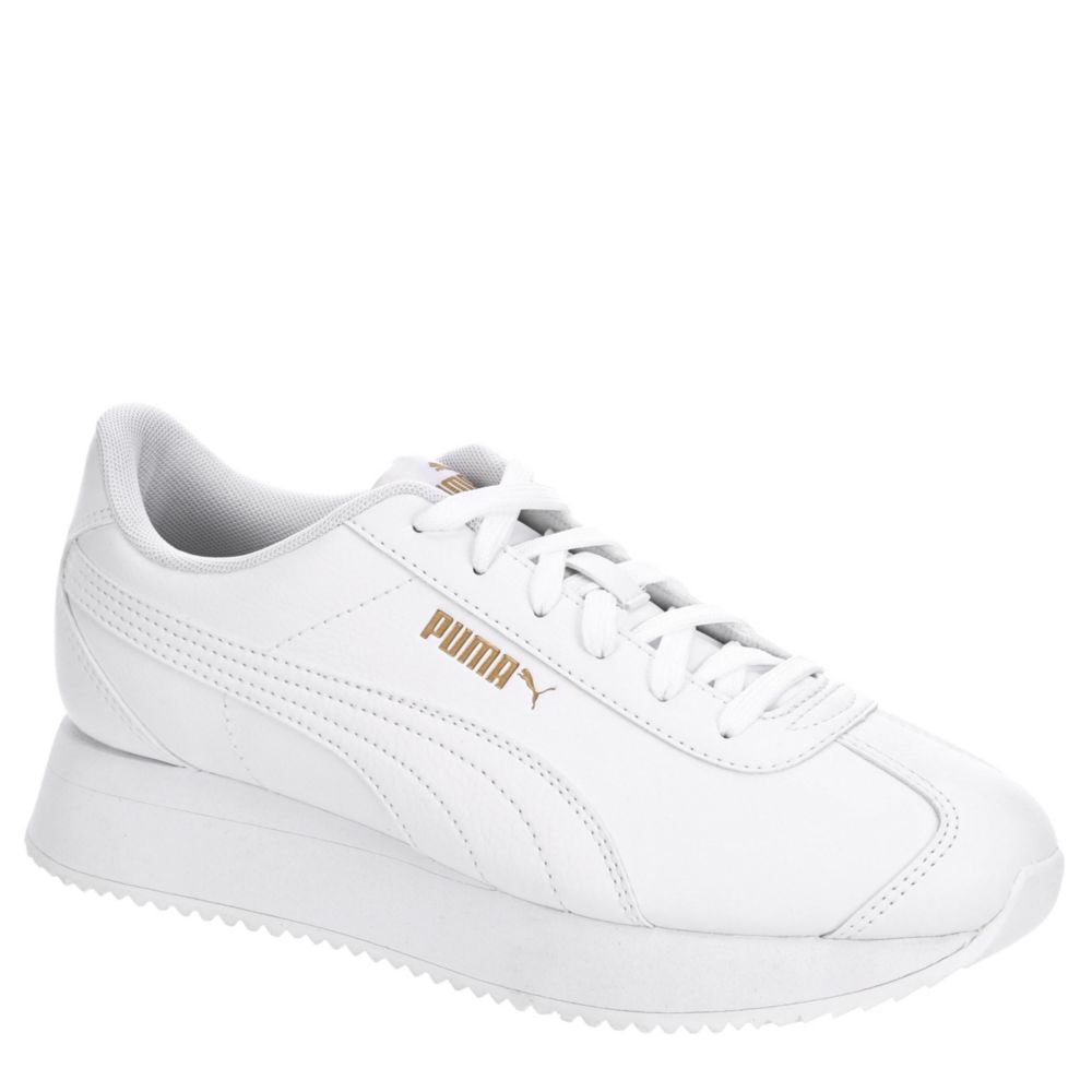 white puma platform shoes