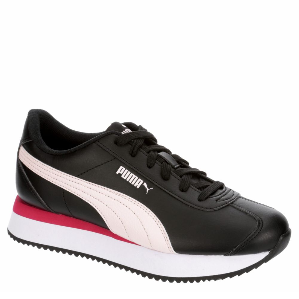 Black Puma Womens Turino Stacked Sneaker Athletic Off Broadway