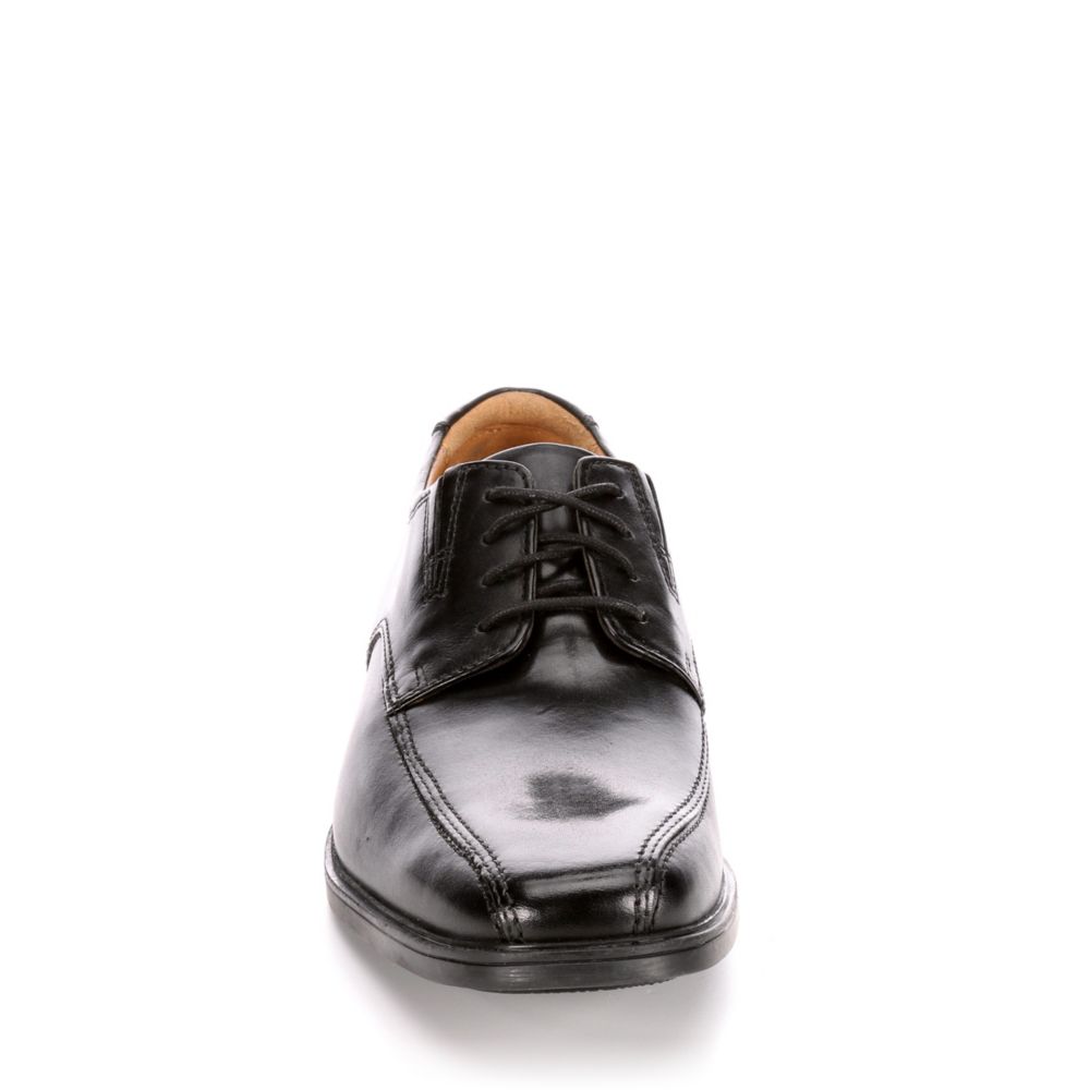 CLARKS Mens Tilden Walk Bike Toe Oxford - BLACK