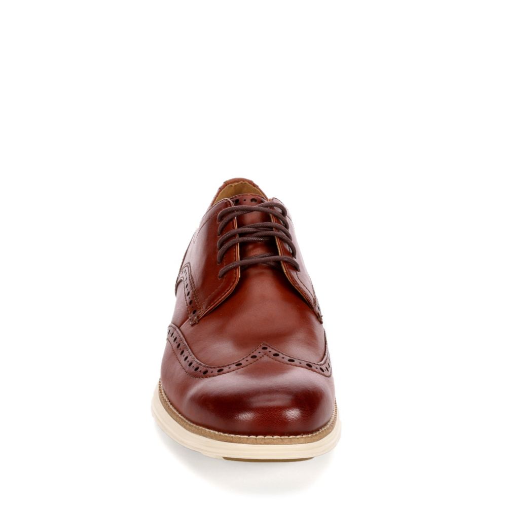 cole haan original grand cognac wingtip oxfords