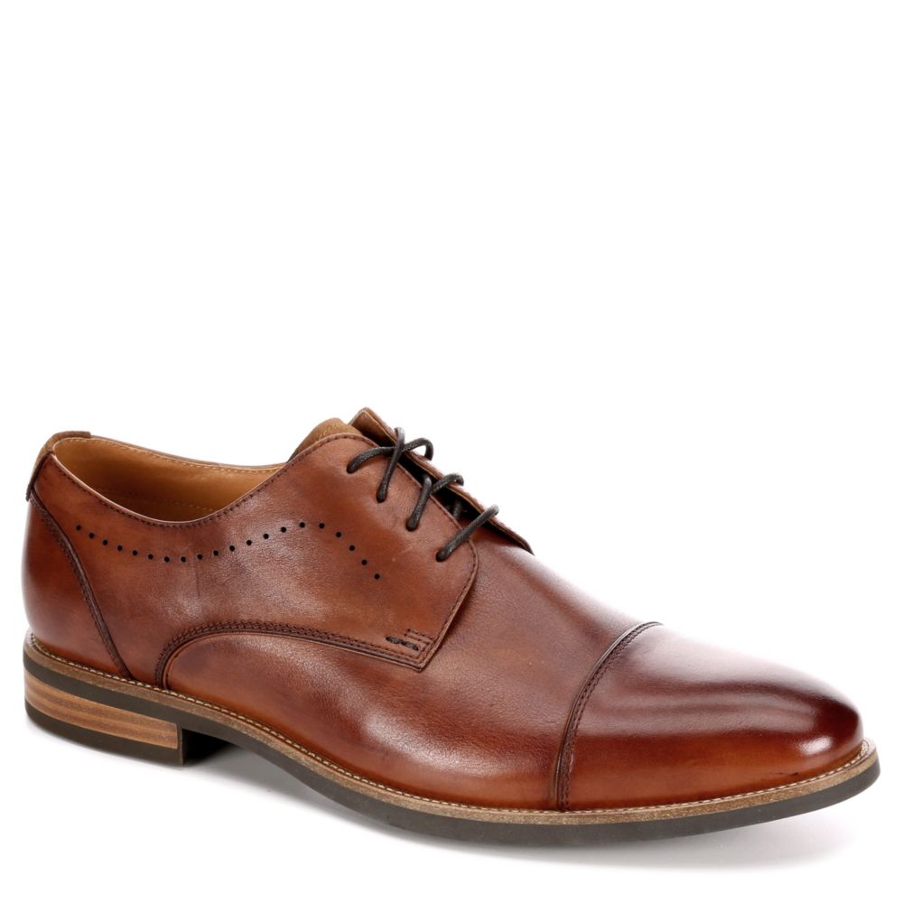 cognac cap toe oxford