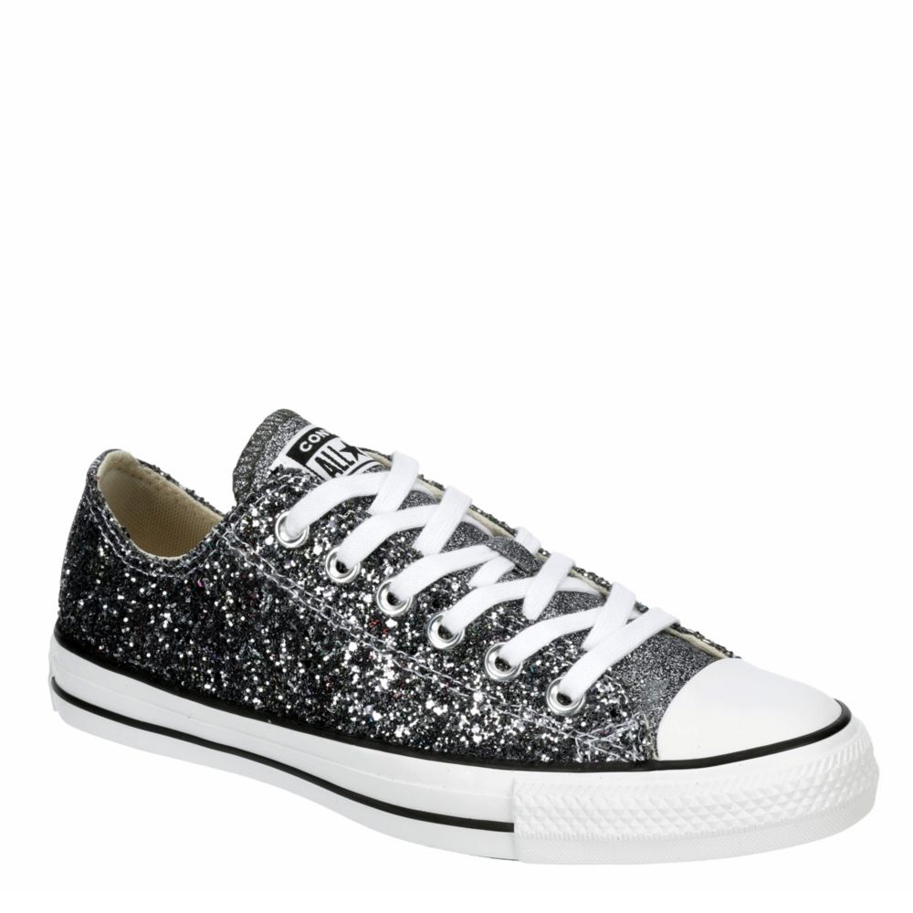 silver converse shoes