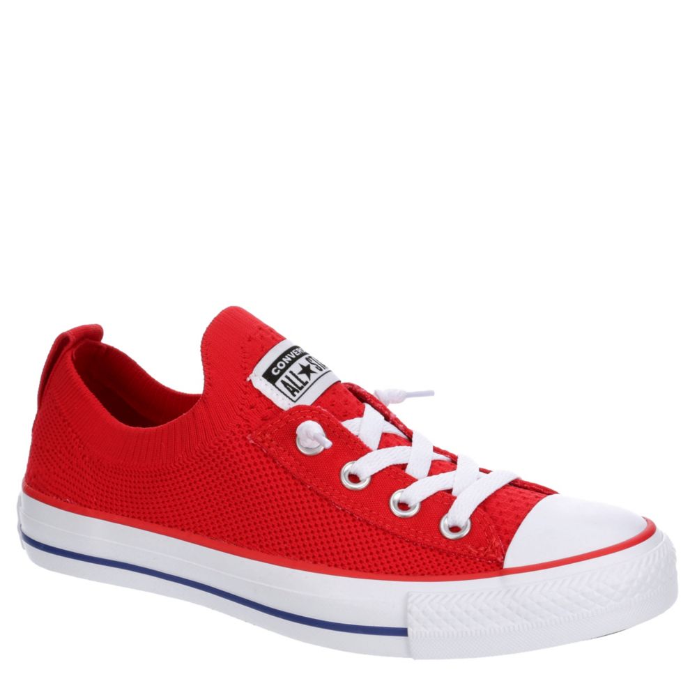red women's converse shoes