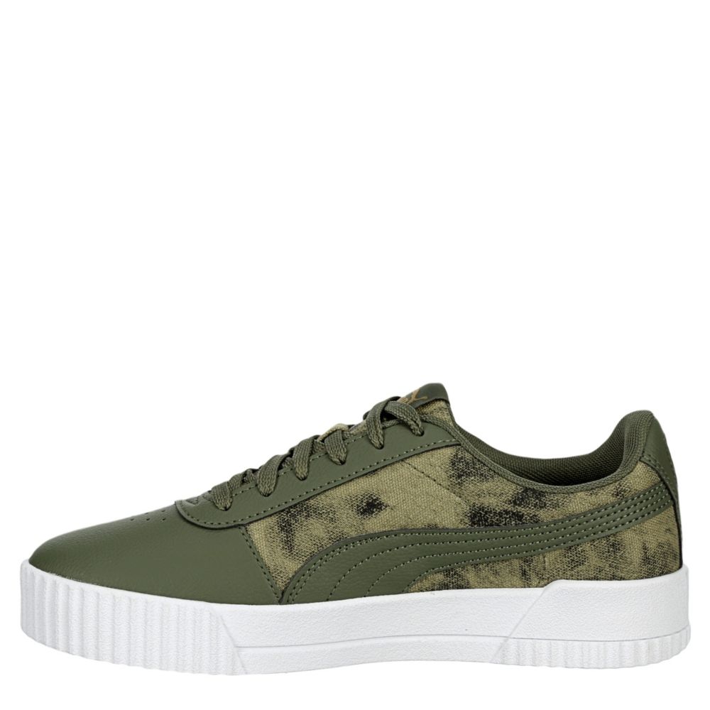 PUMA Womens Carina Sneaker - OLIVE