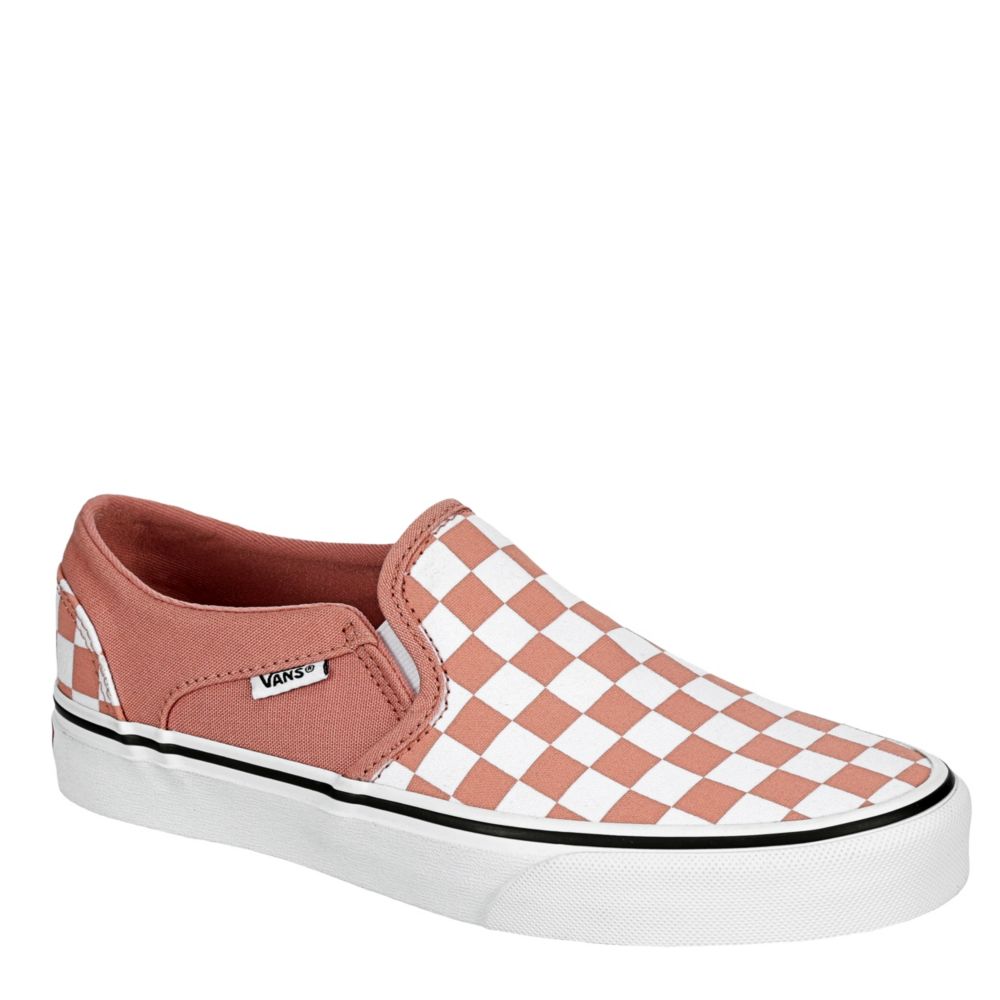 Pink Vans Womens Asher Slip On Sneaker 