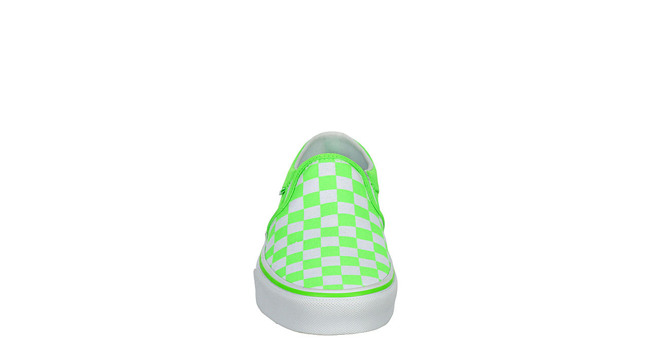 Bright Green Vans Womens Asher Slip On Sneaker | Athletic | Off Broadway Shoes