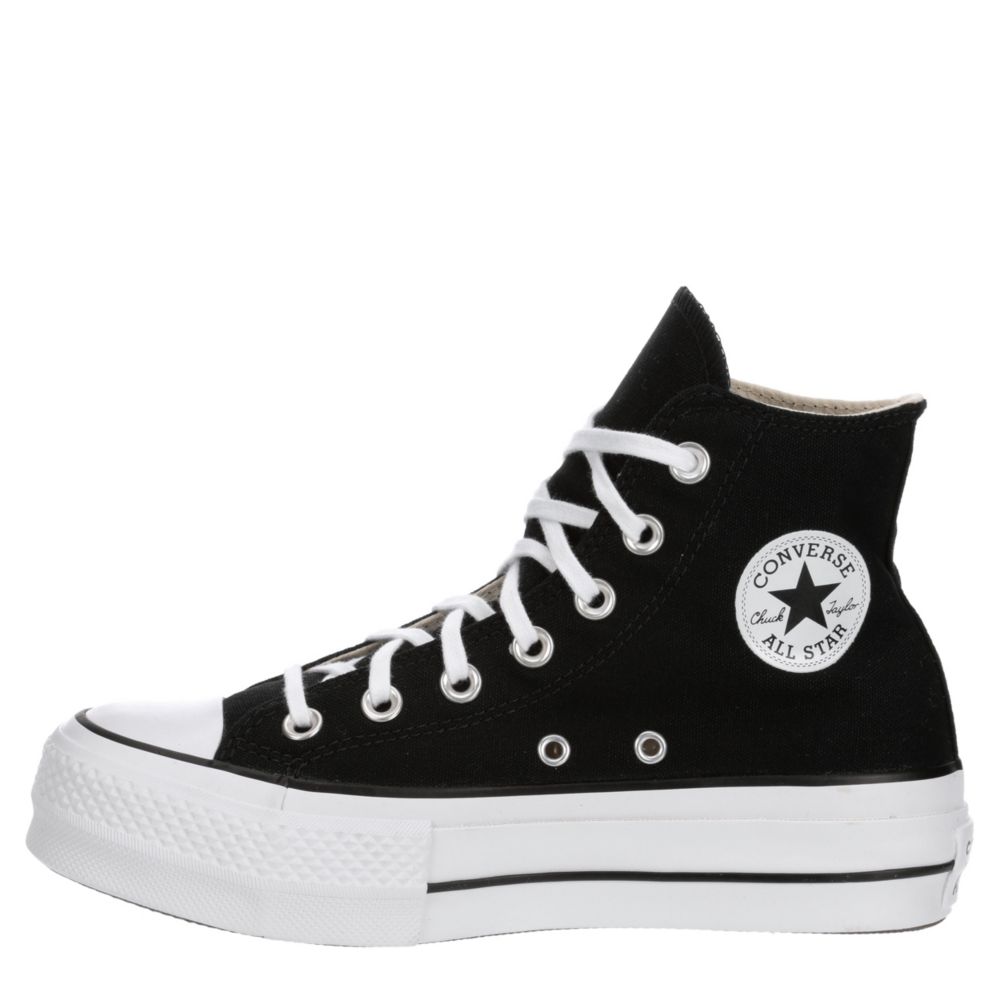 platform converse black high top