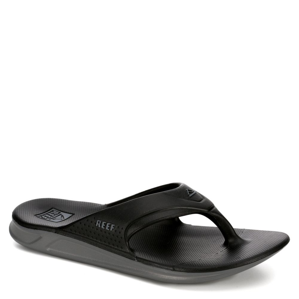 mens black reef flip flops