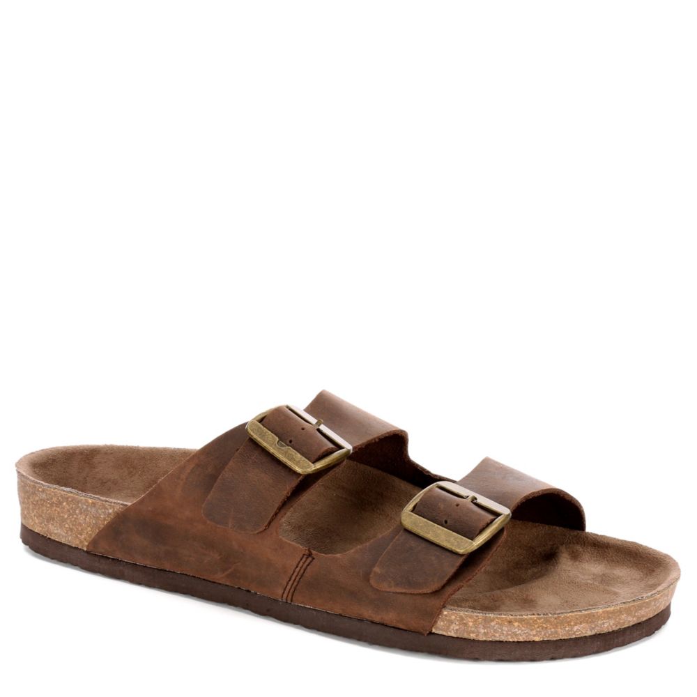 2 strap tan sandals