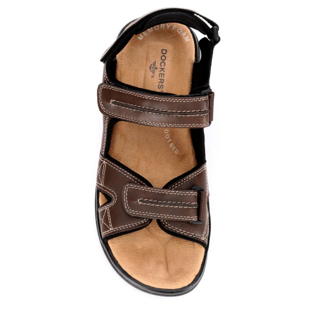 DOCKERS Mens Newpage Sport Sandal - BROWN