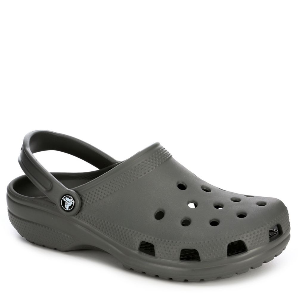 white and grey crocs