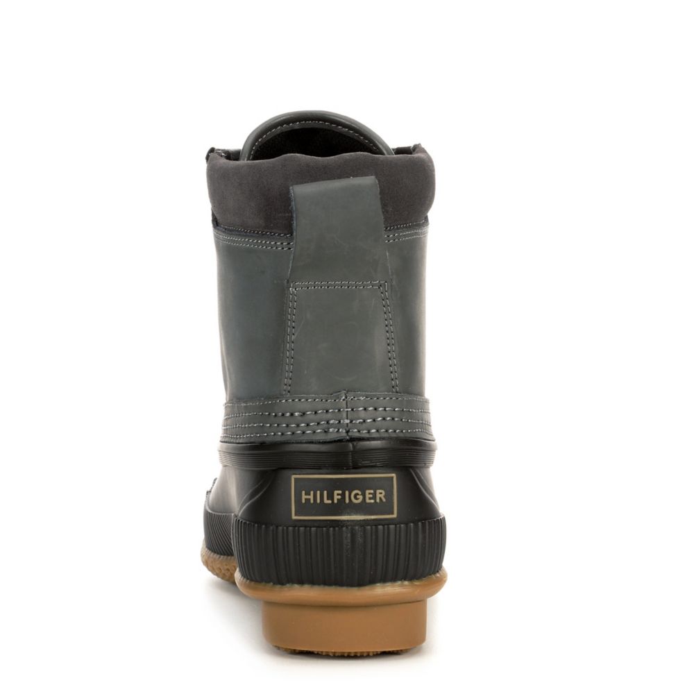 TOMMY HILFIGER Mens Casey Waterproof Insulated Duck Boot - GREY