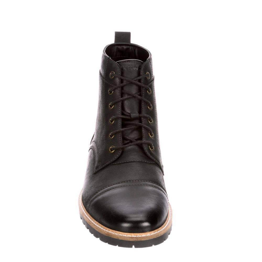 COLE HAAN Mens Nathan Cap Toe Casual Boot - BLACK