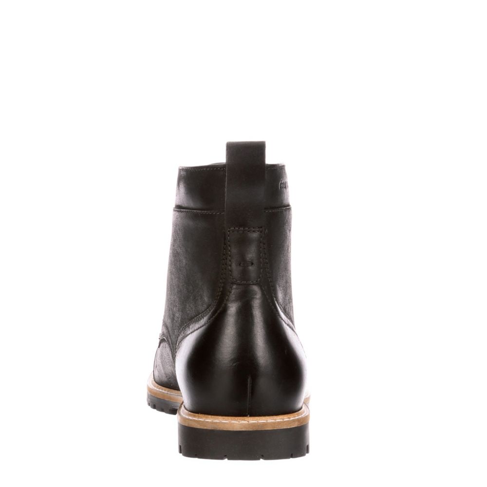 COLE HAAN Mens Nathan Cap Toe Casual Boot - BLACK