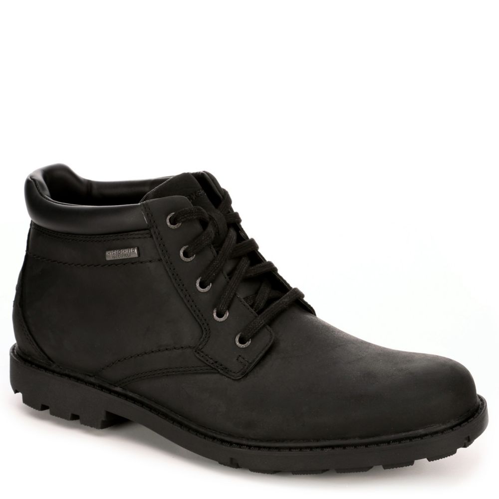 rockport black chukka boots