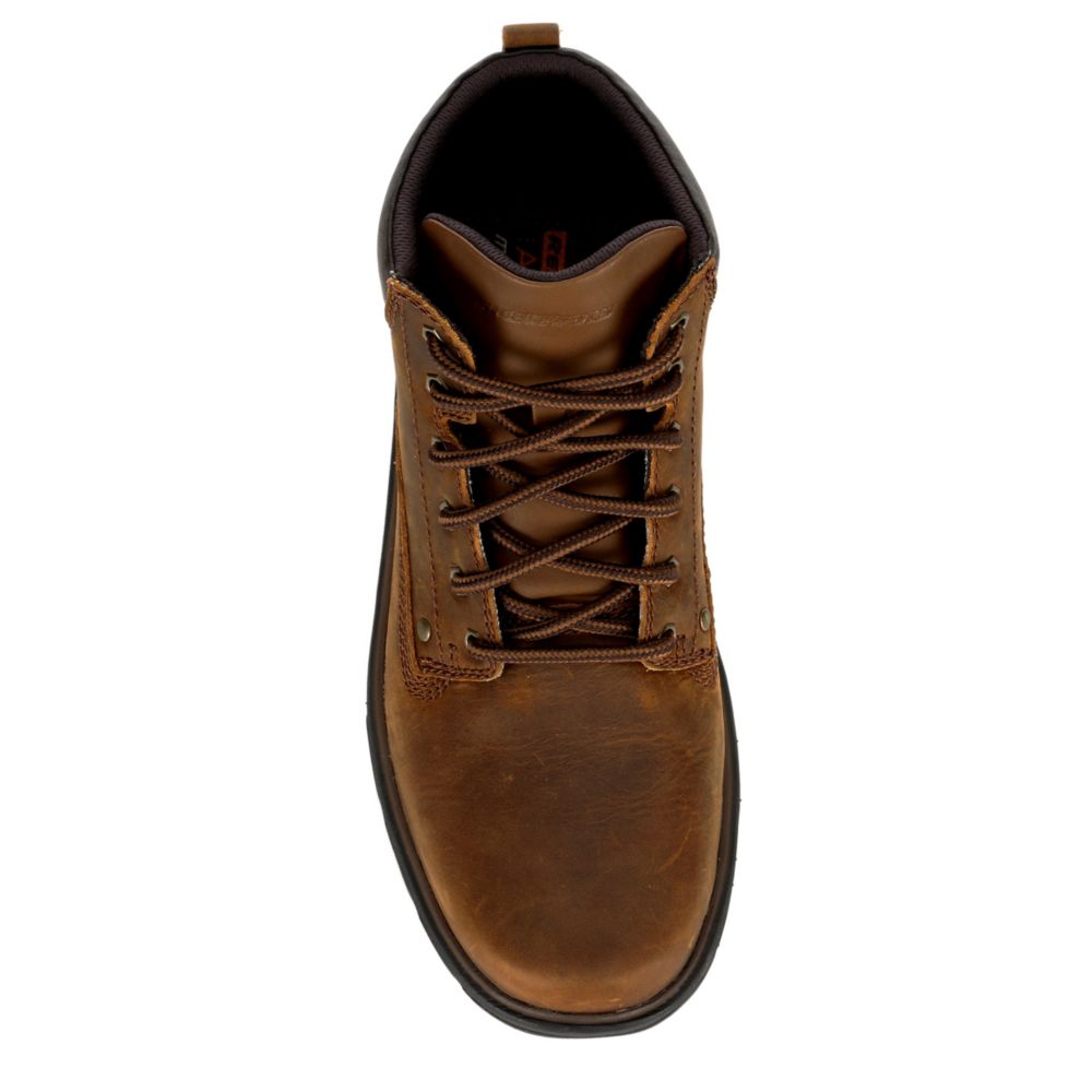 SKECHERS Mens Segment-garnet Leather Casual Boot - BROWN
