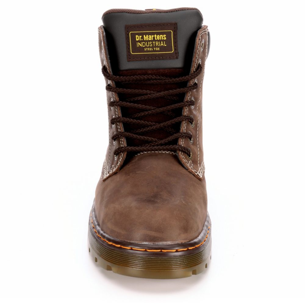 DR.MARTENS Mens Winch Work Safety Boot - DARK BROWN