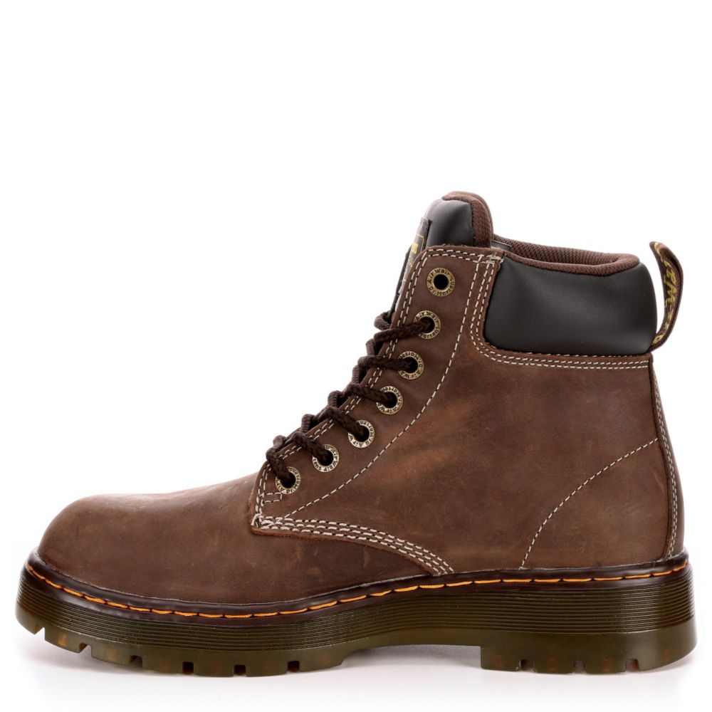 DR.MARTENS Mens Winch Work Safety Boot - DARK BROWN