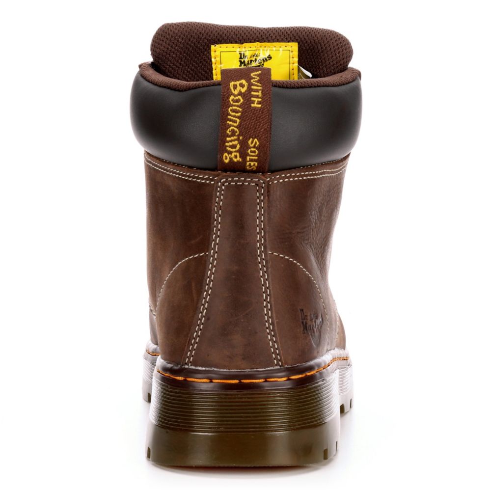 DR.MARTENS Mens Winch Work Safety Boot - DARK BROWN