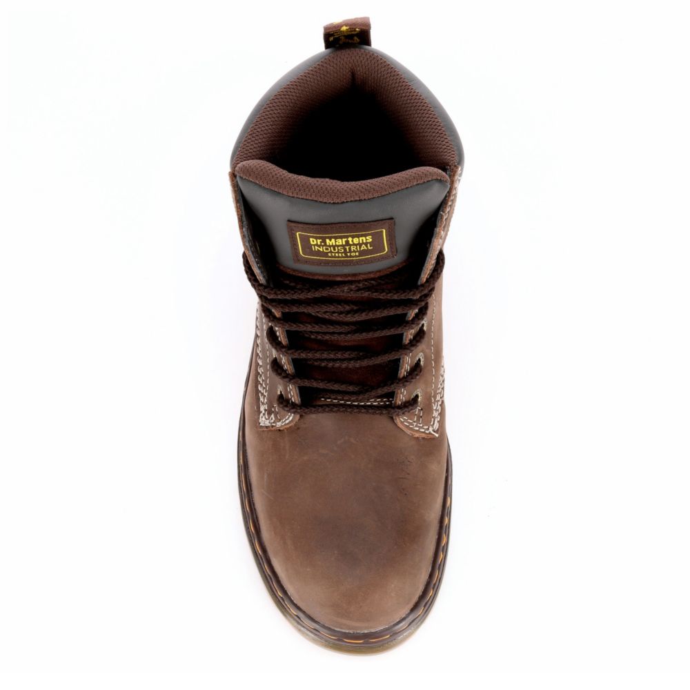DR.MARTENS Mens Winch Work Safety Boot - DARK BROWN