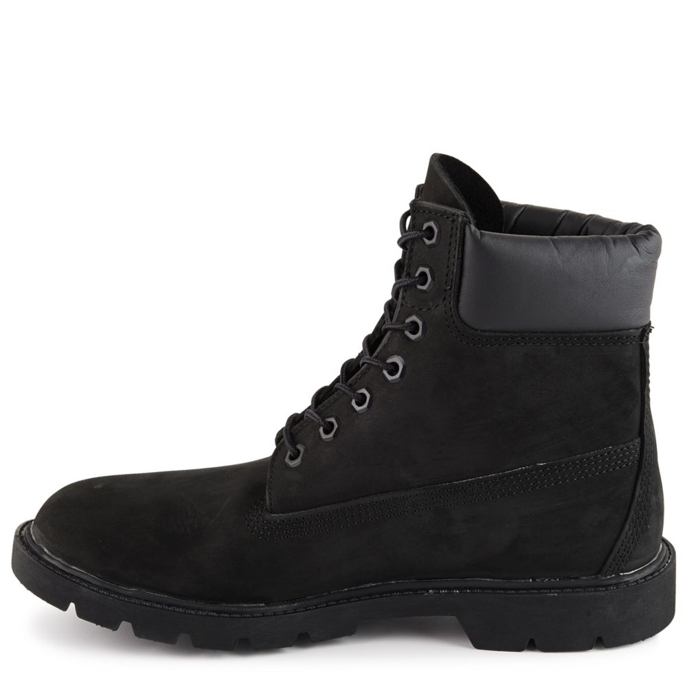 timberland 6 inch boots black mens
