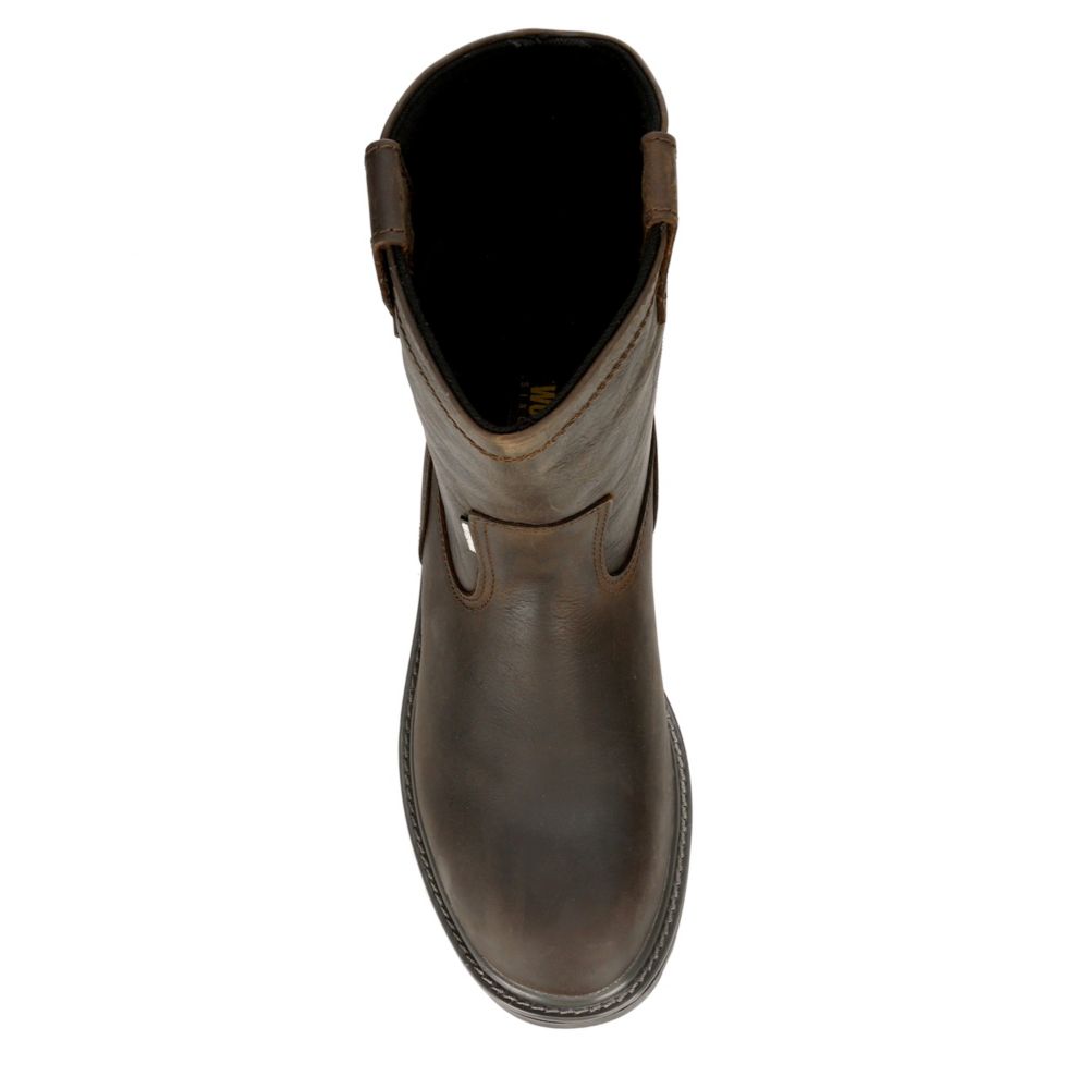 WOLVERINE Mens Floor Hand Work Safety Boot - DARK BROWN