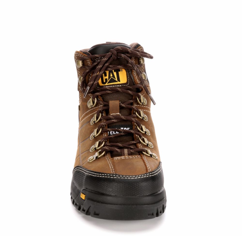 caterpillar men's threshold waterproof steel toe work boot