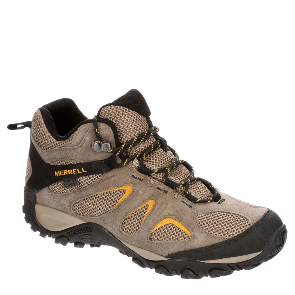 MERRELL Mens Yokota 2 Mid Waterproof Hiking Boot - TAUPE