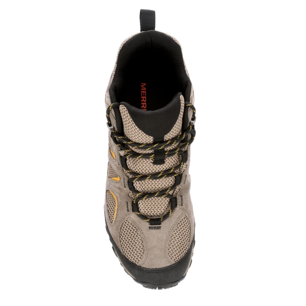 MERRELL Mens Yokota 2 Mid Waterproof Hiking Boot - TAUPE