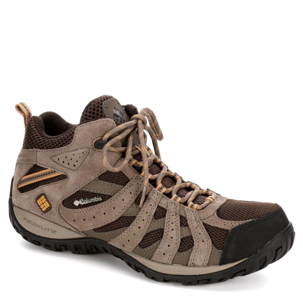 COLUMBIA Mens Redmond Mid Waterproof Hiking Boot - BROWN