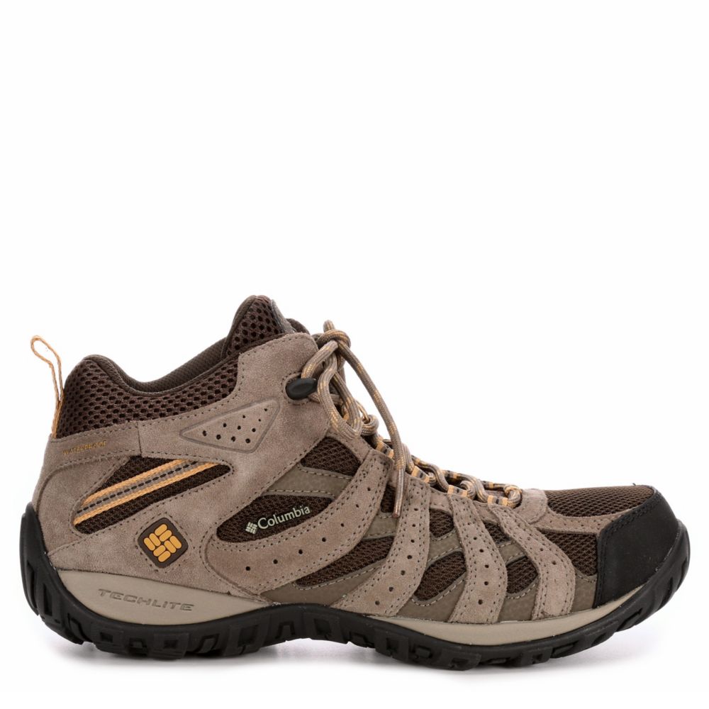 COLUMBIA Mens Redmond Mid Waterproof Hiking Boot - BROWN