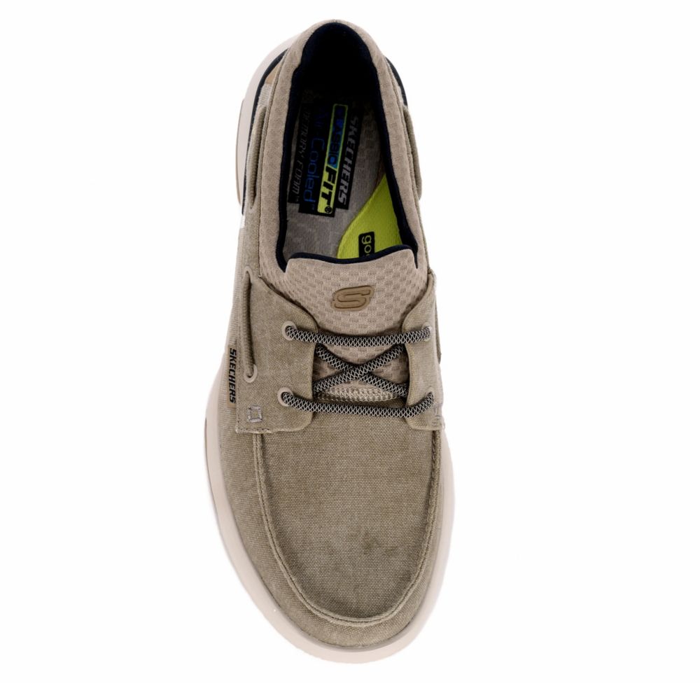 SKECHERS STREET MENS Mens Bellinger-garmo Canvas Shoe - TAUPE