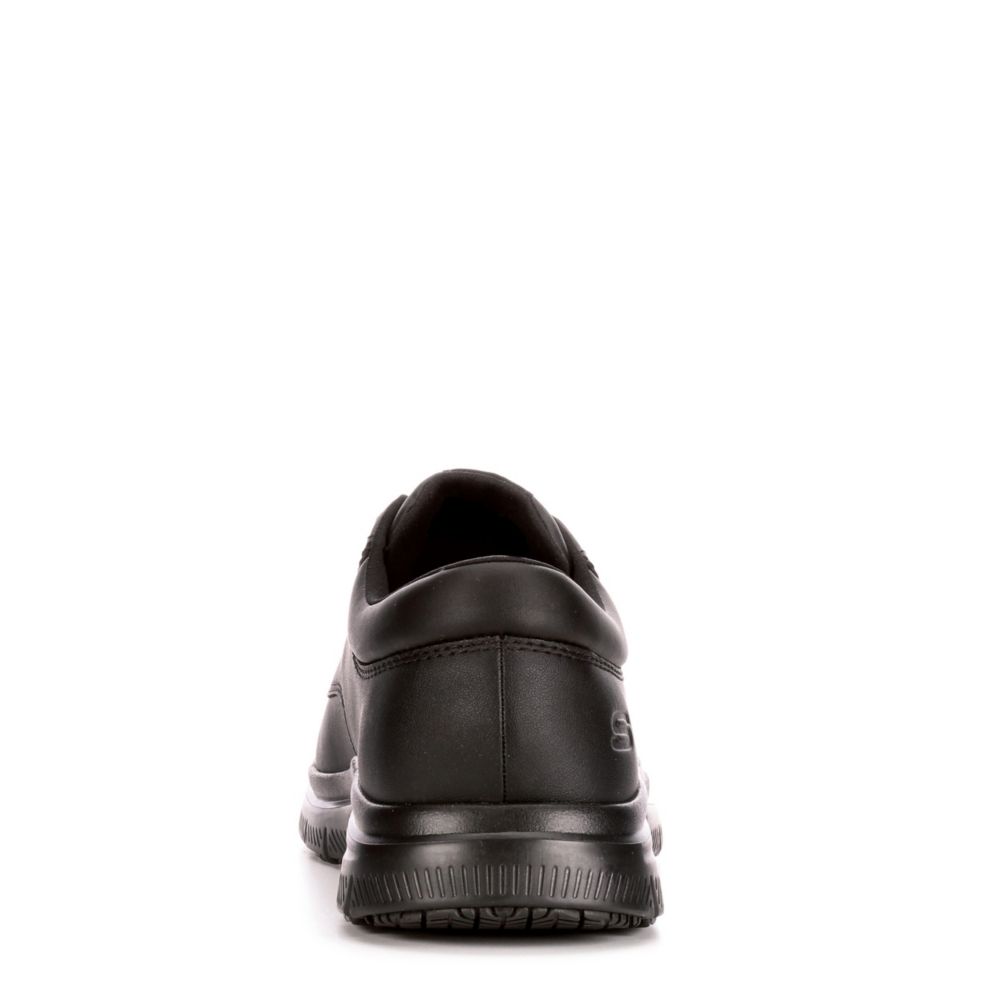 SKECHERS Mens Flex Advantage-fourche Work Shoe - BLACK