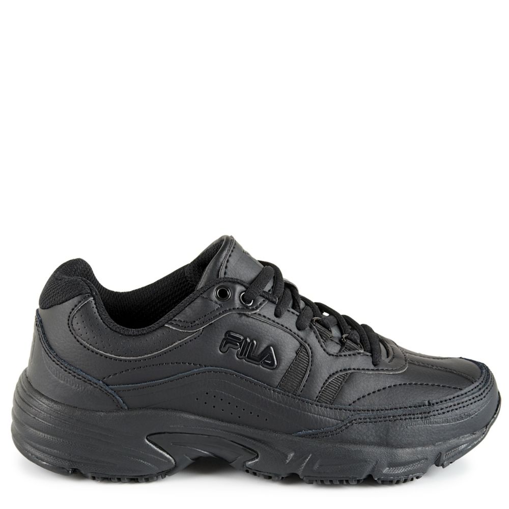 fila black work shoes