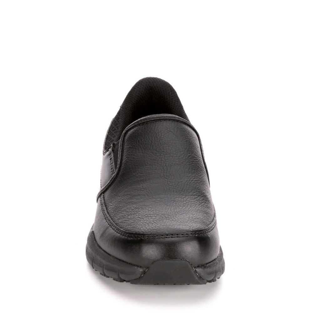 SKECHERS Womens Nampa-annod Slip Resistant Work Shoe - BLACK