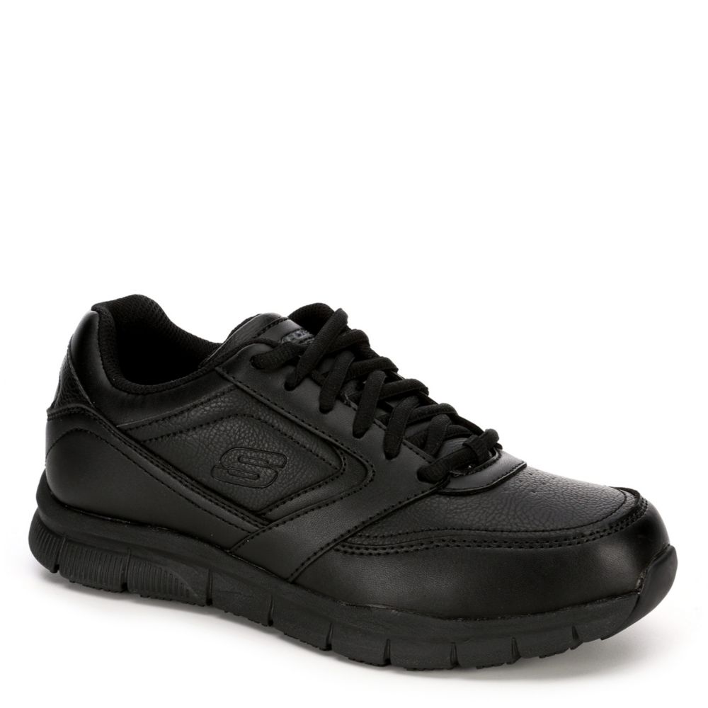 supportive black work shoes