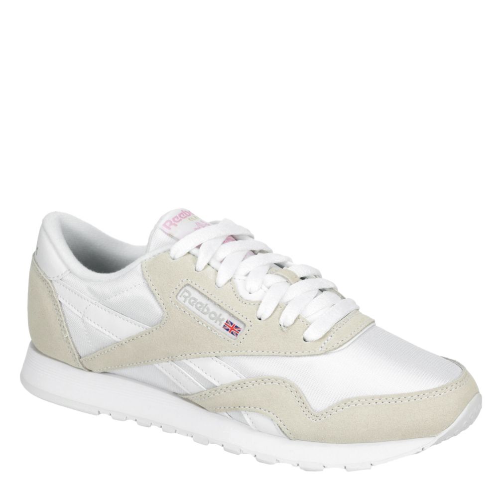 reebok classic white nylon