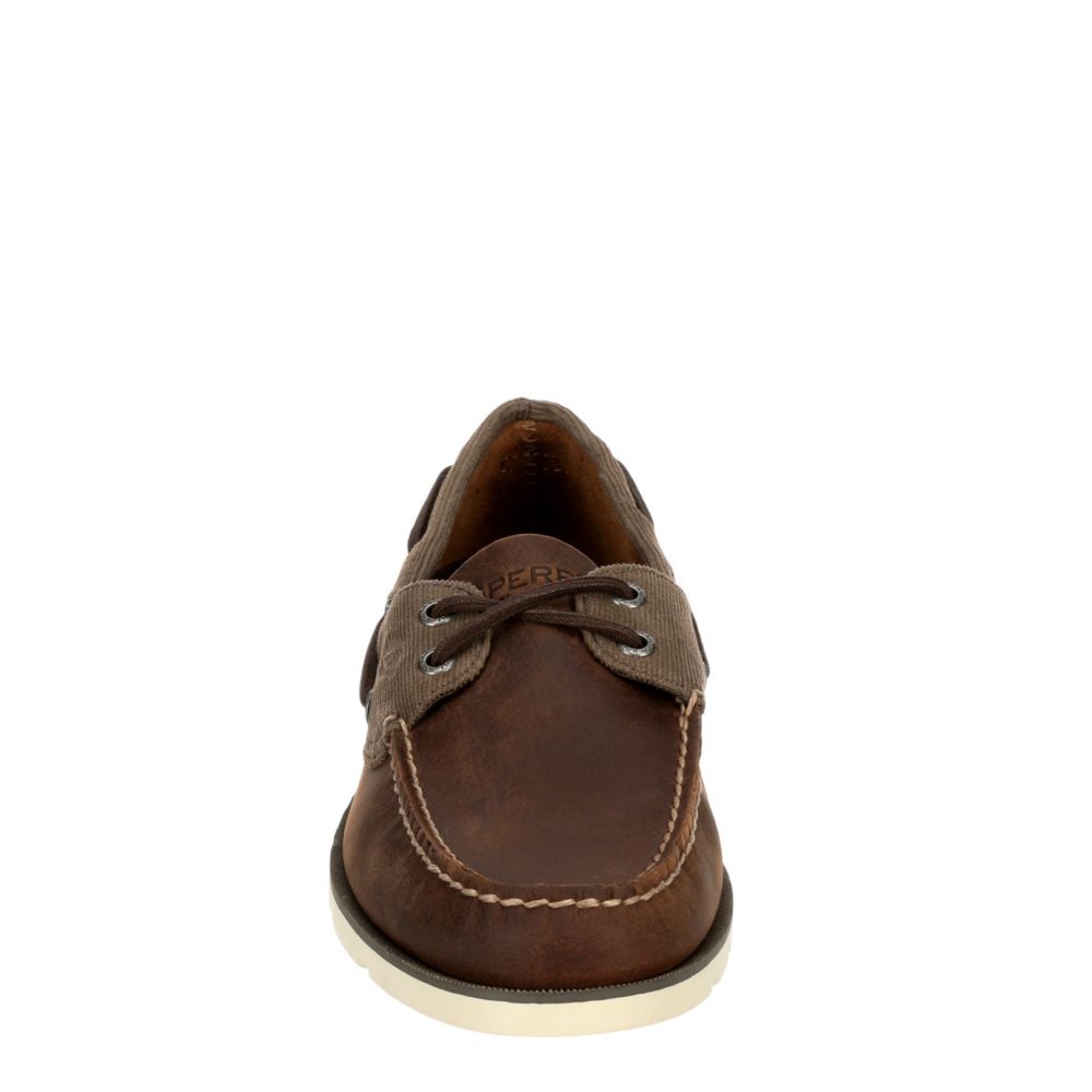 sperry leeward dark brown